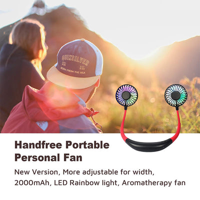 Portable Neck Fan Free Rotation PNF-GBX8 health&household SEJOY Store   