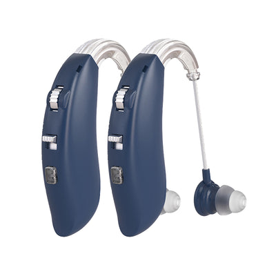 Bluetooth 5.0 Rechargeable Hearing Aids ZTQ-GM106BT Single & Pair Hearing Aids SEJOY Store PAIR-BLUE  