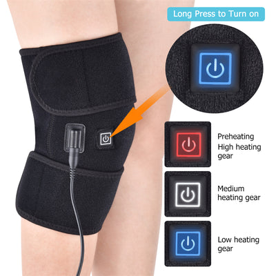 Heated Knee Brace Wrap with Massage Massage Tools & Equipment SEJOY Store   