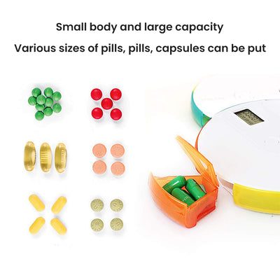 7Days Digital Pill Organizer Alarm Reminders  ZNYH- AL627 Smart Pill Box SEJOY Store   