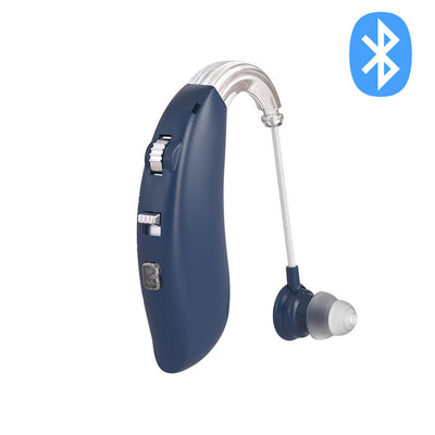 Bluetooth 5.0 Rechargeable Hearing Aids ZTQ-GM106BT Single & Pair Hearing Aids SEJOY Store SINGLE-BLUE WITH BLUETOOTH  