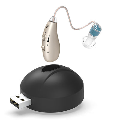 Rechargeable Hearing Aids ZTQ-ENT100 Single & Pair Hearing Aids SEJOY Store Single-champagne gold  