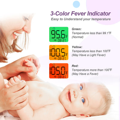 Non-Contact Digital Infrared Forehead Thermometer DET-3010 Ear/Forehead Thermometers SEJOY Store   