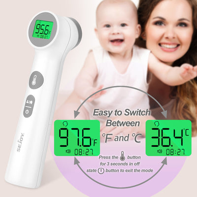 SEJOY Digital Oral Thermometer with Fever Alert, Accurate Home Thermometer  for Baby 