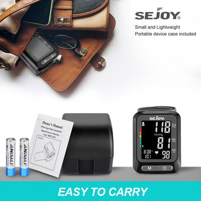 Wrist Blood Pressure Monitor DBP-2116-BLA – SEJOY Store