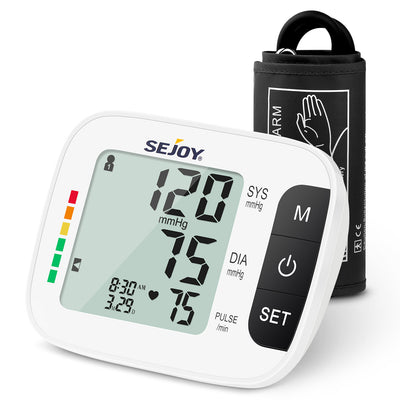 Automatic Upper Arm Blood Pressure Machine DBP-1359-WHI – SEJOY Store