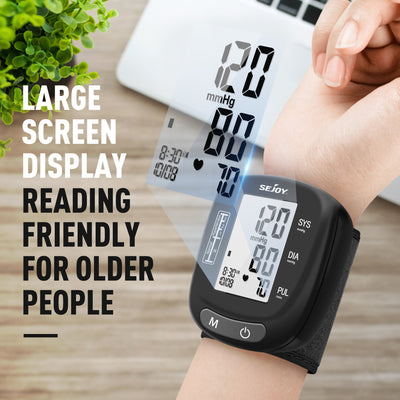 Vive Precision Smart Wrist Blood Pressure Monitor - Digital Automatic  Accurate BP Cuff Machine for Irregular Heartbeat & Heart Rate Detection at  Home