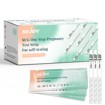 Pregnancy Test Strips 25-Count Individually Wrapped Babycare SEJOY Store   