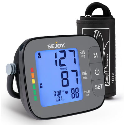 Blood Pressure Monitor for Home Use: Easy@Home Upper Arm Large Cuff BP  Machine - Automatic Digital with 3-Color Backlit Hypertension Display and  Pulse