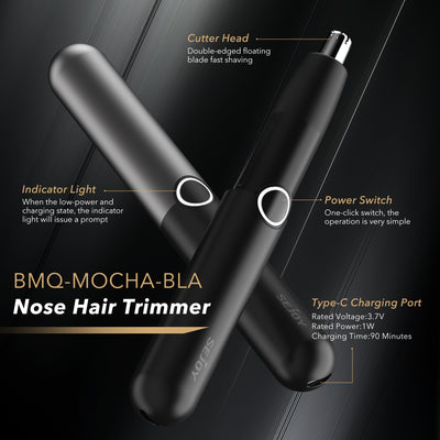 Electric Ear and Nose Hair Trimmer Mocha N Trimmers & Shavers SEJOY Store   