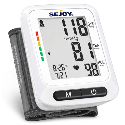Automatic Wrist Blood Pressure Monitor: Easy@Home Bluetooth Smart Large  Cuff BP Machine | Digital Sphygmomanometer| Heart Positioning Indicator |  iOS
