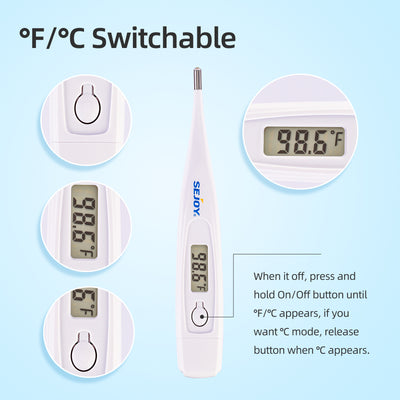 Digital Home Thermometer for Adults, Kids, Babies Oral Thermometers SEJOY Store   