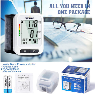 Wrist Blood Pressure Monitor for Home Use DBP-2253 – SEJOY Store