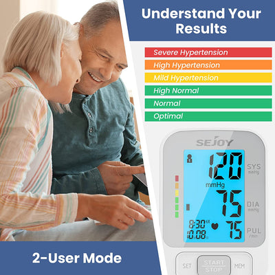 Automatic Upper Arm Blood Pressure Machine DBP-1383 Arm Blood Pressure Monitors SEJOY Store   