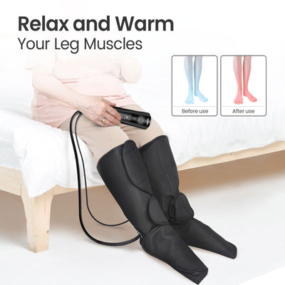 Heat & Air Compression Leg Massager with  3 Modes 3 Intensities Massage Tools & Equipment SEJOY Store   