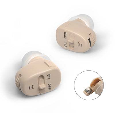 Invisible Hearing Aids ZTQ-I200Pro Single & Pair Hearing Aids SEJOY Store Pair-Beige  