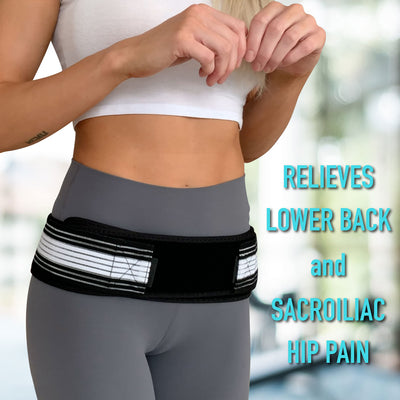 Sacroiliac Hip Belt that Alleviate Sciatica, Lower Back & Lumbar Pain Relief Supports & Braces SEJOY Store   
